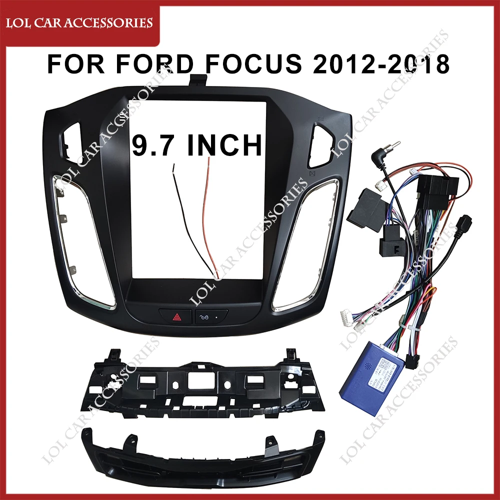 

9,7 дюймовый для Ford Focus 2012-2018 Android WIFI GPS MP5 плеер 2 Din головное устройство Fascia стерео Автомагнитола панель видеорегистратор рамка Крышка