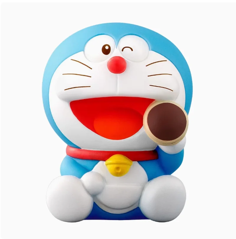 Autentyczne pudełko z niespodzianką Bandai Doraemon ręcznie robiona lalka z uroczą maszyną kot Dingdang Cat Doraemon akcesoria kosmetyczne