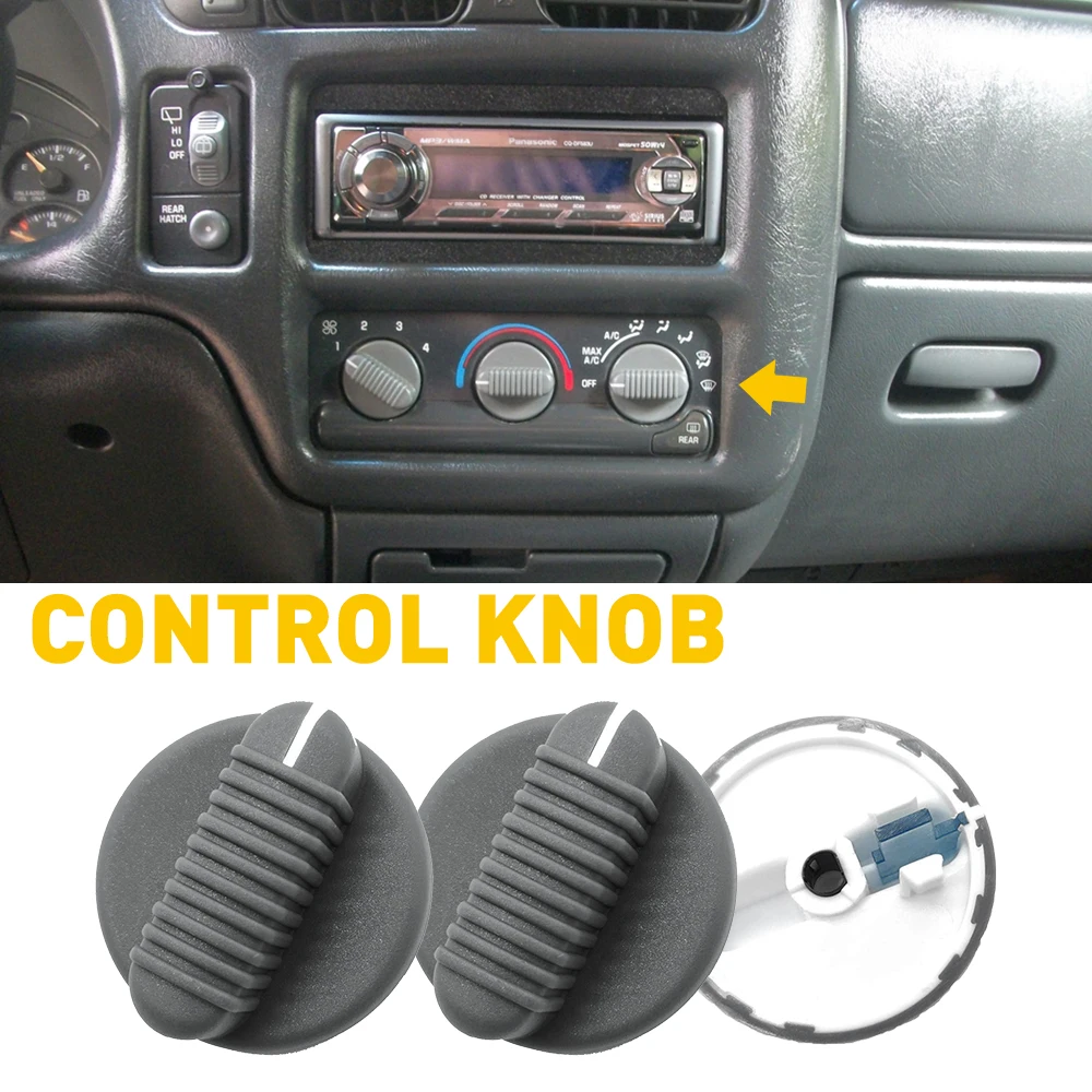 3Pcs/Set Air Conditioning Control Switch Knob For Chevrolet Blazer S-10 GMC Jimmy Sonoma 1998-2005 Car Interior Accessories