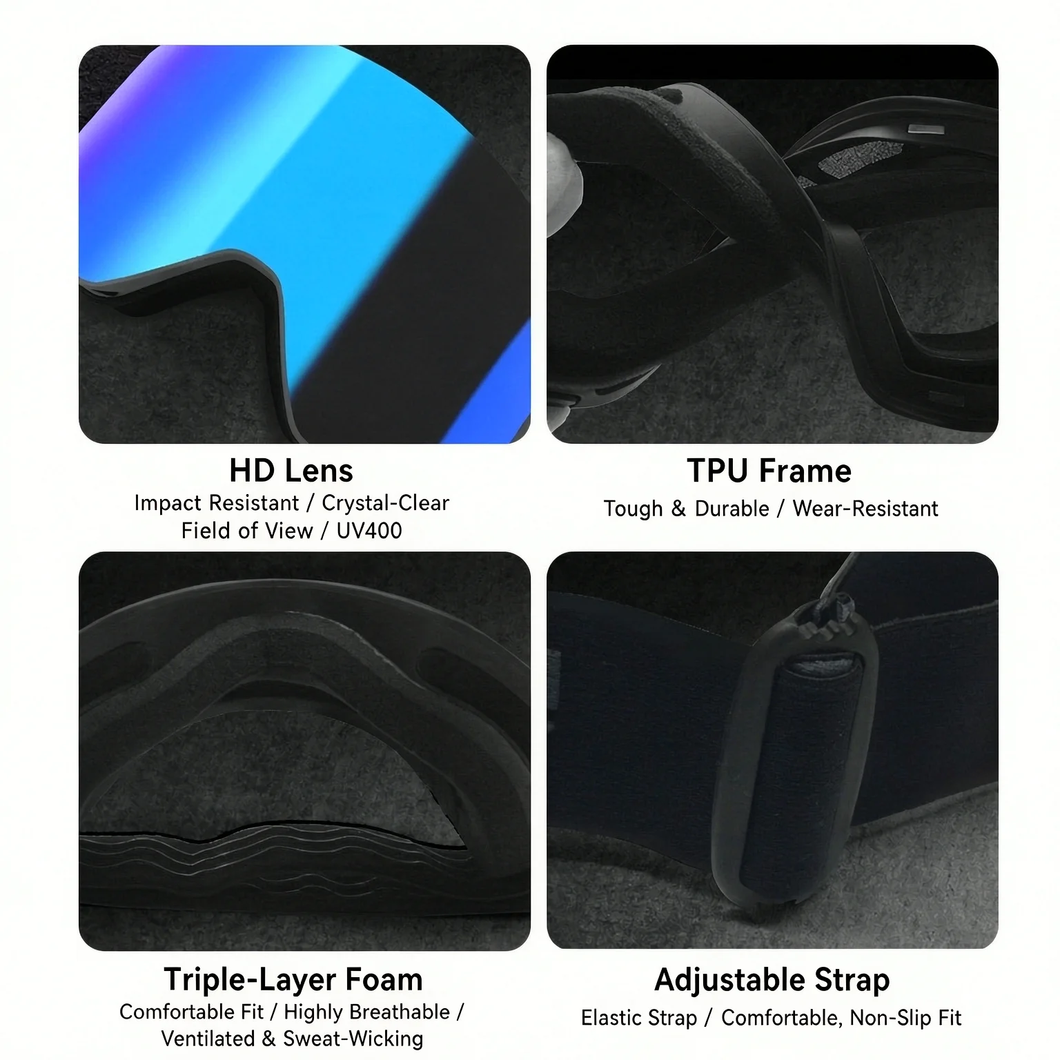แว่นตาสกีรุ่นใหม่ปี 2026 เลนส์ - Snowboard Goggles Otg Over Glasses บทวิจารณ์และราคา