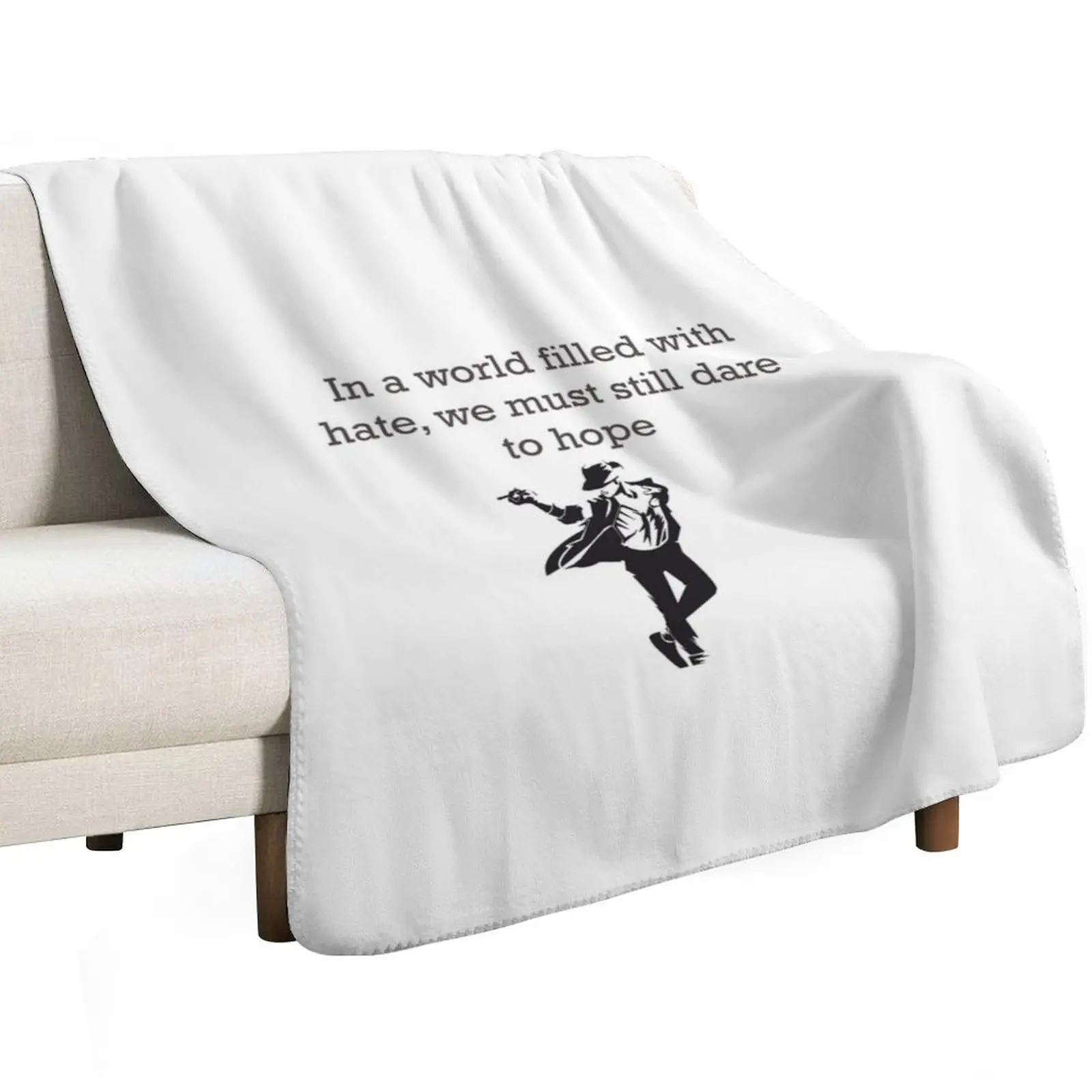 Micheal Jackson quotes Throw Blanket Beautifuls For Sofa Thin Cute Large cosplay anime Furrys Blankets