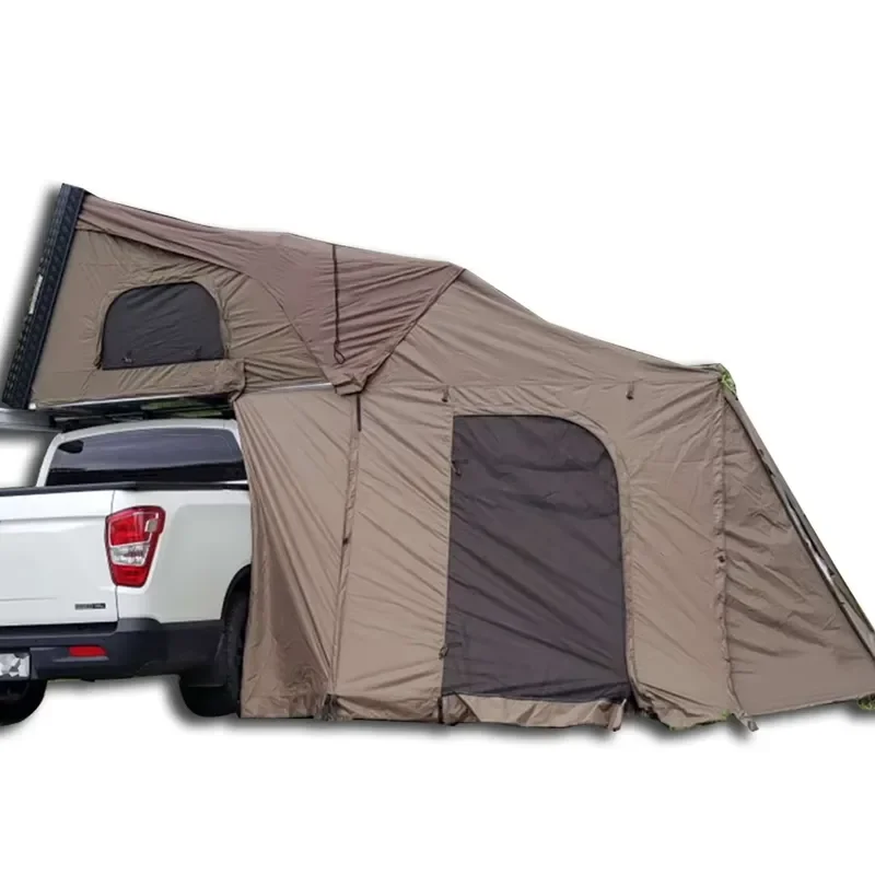 New Aluminum Hardshell Hard Top Shell Rooftop Tent Off Road SUV Car Trailer 4 Person Family Roof Top Camper Trailer Tent