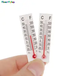 5pcs/2pcs Miniature Paper Cardboard Thermometer Simple Style Dollhouse Indoor Outdoor For Bedroom And Kitchen