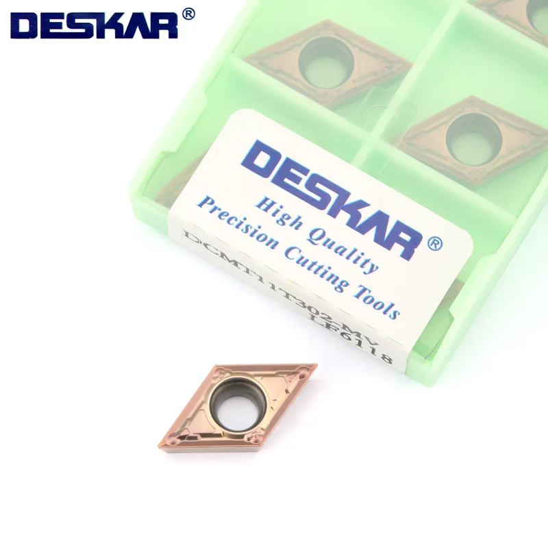 

deskar inserts DCMT11T302 DCMT11T304 MV Processed steel parts External Turning Tools Tungsten CNC Carbide Inserts Lathe tools