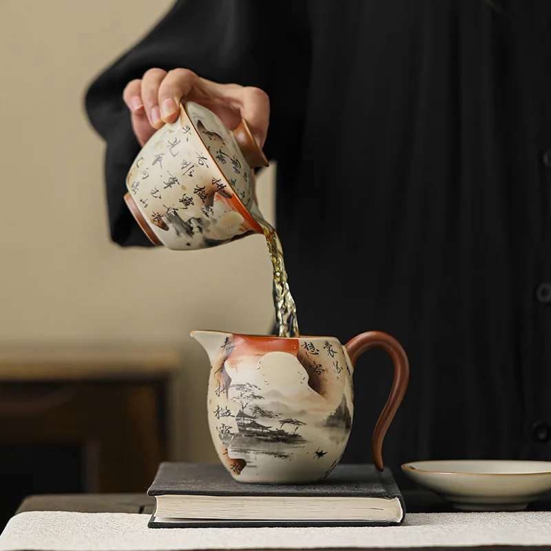 

Cultivable Crackle Ru Kiln Three-piece Gaiwan Ceramic Brewing Bowl Premium Kung Fu Teaware Set for Daily Household Tea Making