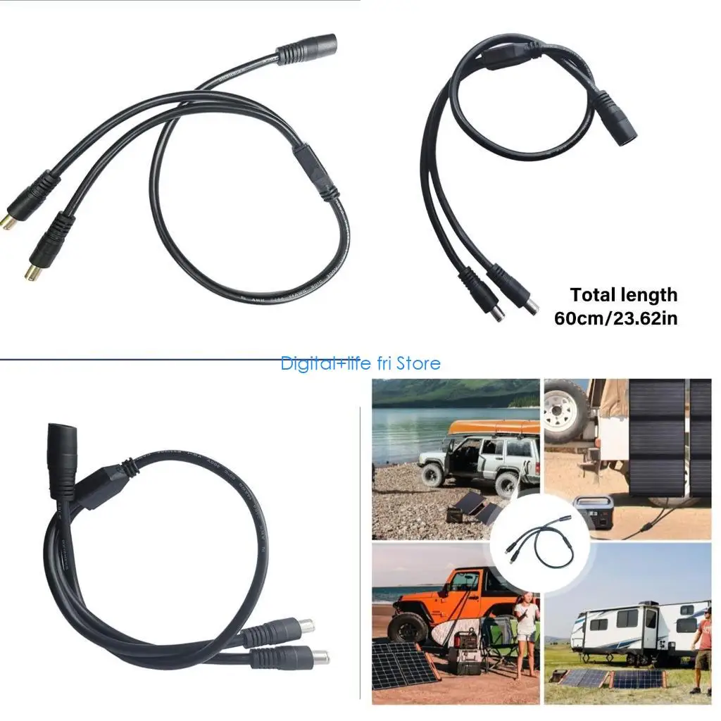 E06D DC8mm DC7909 Power Extension Cable Female to Male Splitter for Generators