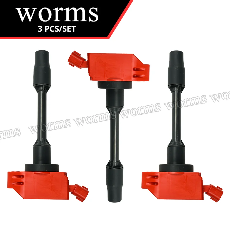 Worms High Performance Ignition Coil 3PCS Set Racing For Toyota GR Yaris GXPA16 GR Corolla GZEA14H 1C7 748 A 90919-02277