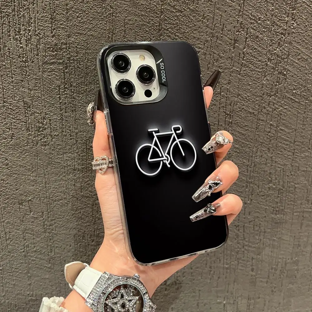 

Bicycle pattern design Phone Case case for iPhone17 16 15 14 13 12 11 Pro/ Max/Plus shock-proof rear cover anti-fingerprint