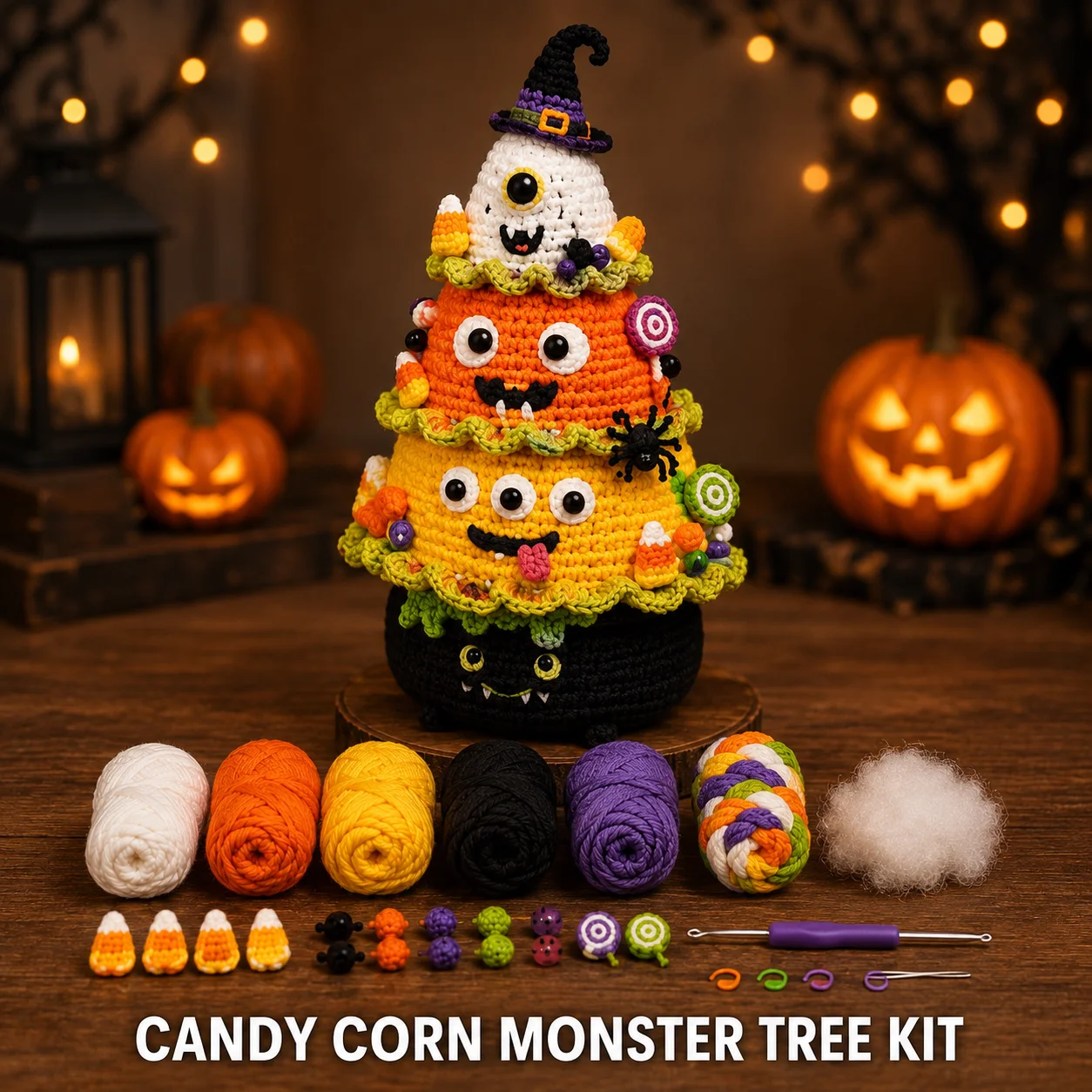 DIY Halloween Crochet Kit for - Yarn Home Decor ulasan dan harga