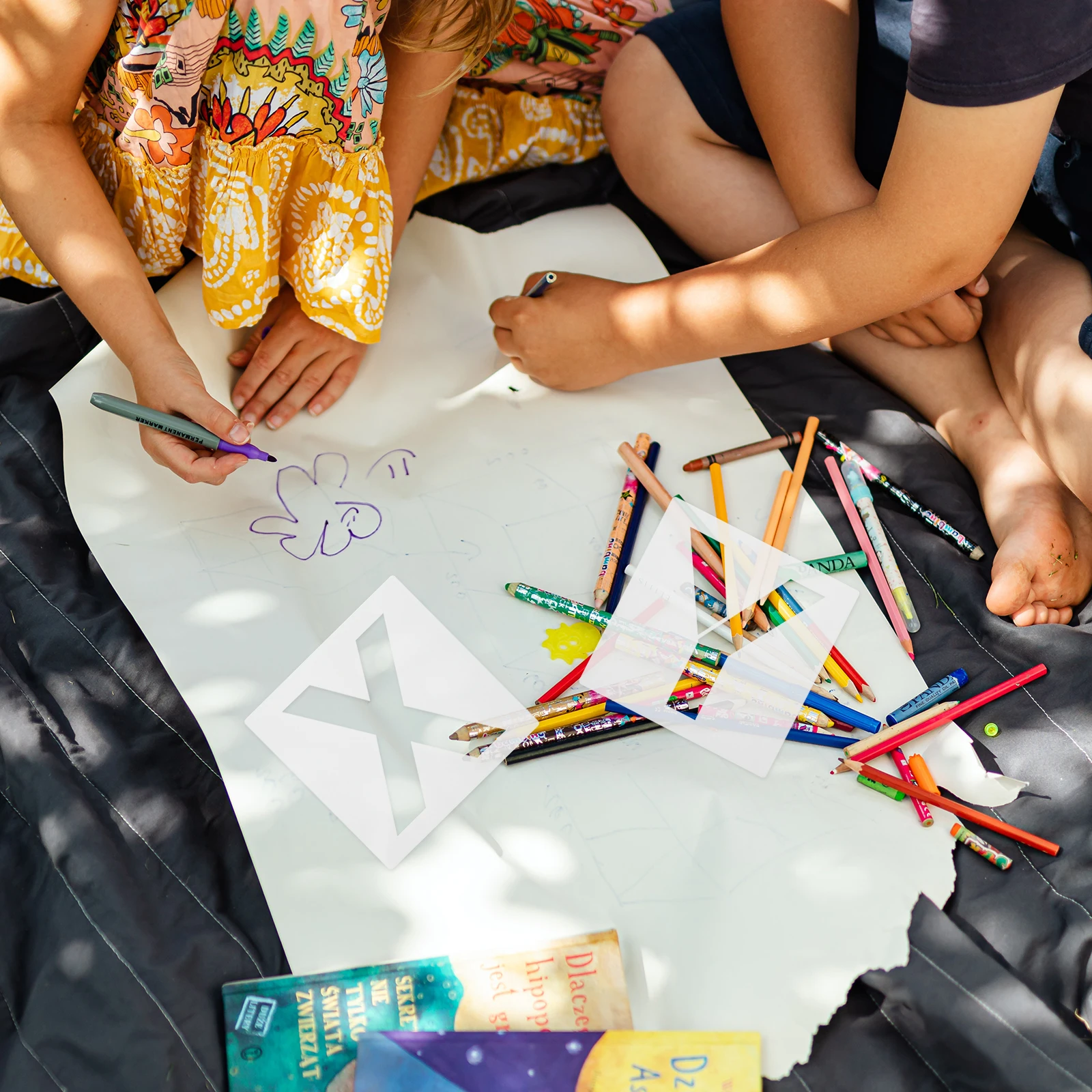 

36Pcs Drawing Templates Creative Alphabet Painting Stencils DIY Art Craft Letters Number Templates for Kids Home Decoration