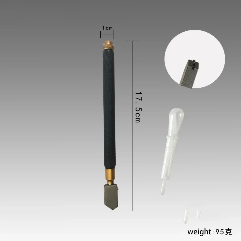 Professional TC-17 Glass Cutting Wheel Tool - Toyo-Type Metal Handle Hand Cutter for Glass & Ceramic Tile Cutting