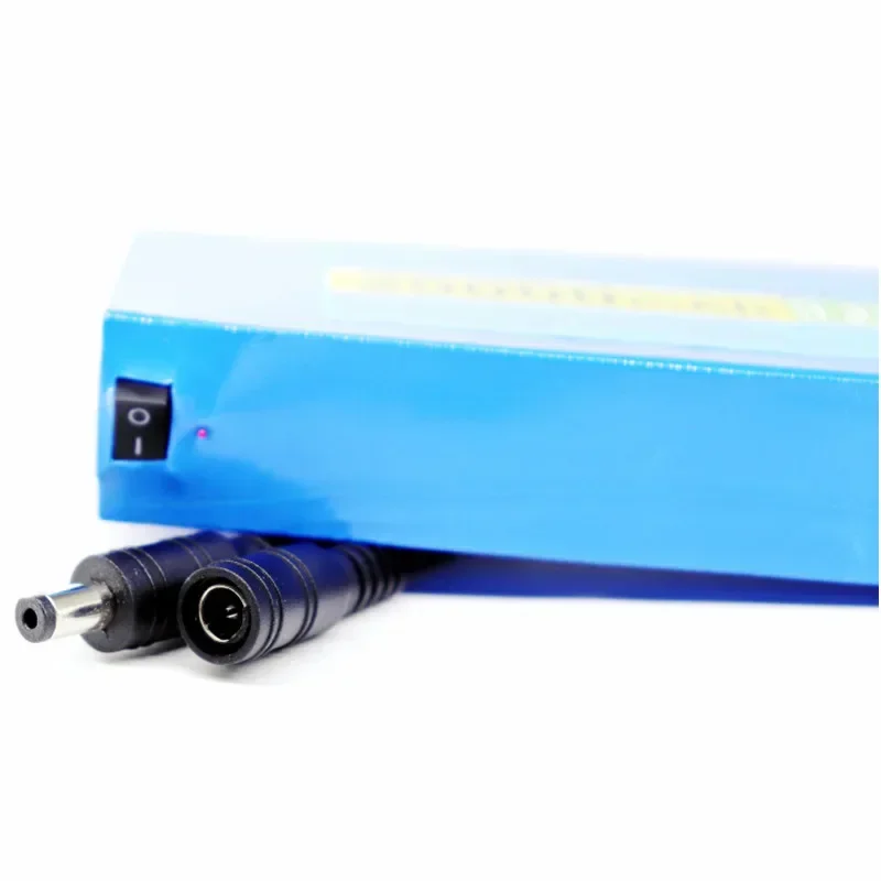 100% 새로운 휴대용 12v 20000mAh 리튬 이온 배터리 팩 DC 12.6V 20Ah 배터리 EU 플러그 + 12.6V1A 충전기 + DC 버스 헤드 와이어