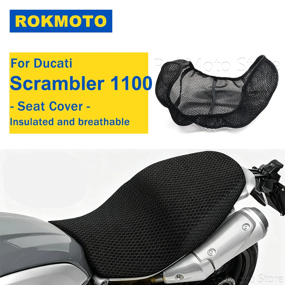 For Ducati Scrambler 1100 Motorcycle Accessories Protecting Cushion Seat Cover Breathable Comfortable 3D Mesh Seat Cover
