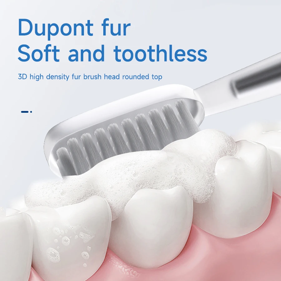 Intelligent electric toothbrush with DuPont soft hair and multiple adjustable settings for couples image 2