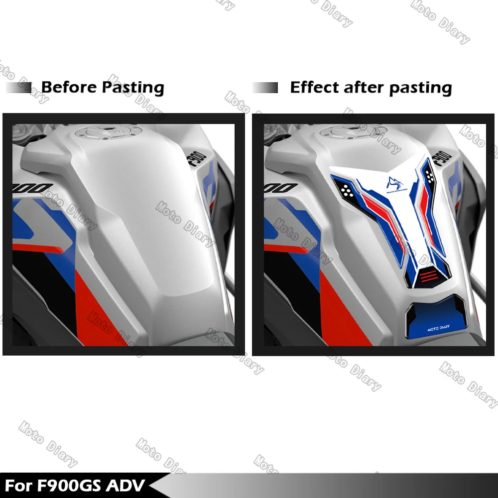 For F900GS Adventure F 900 GS ADV 3D Motorcycle Tank Pad Sticker Protector Triple black Decal 2024 2025