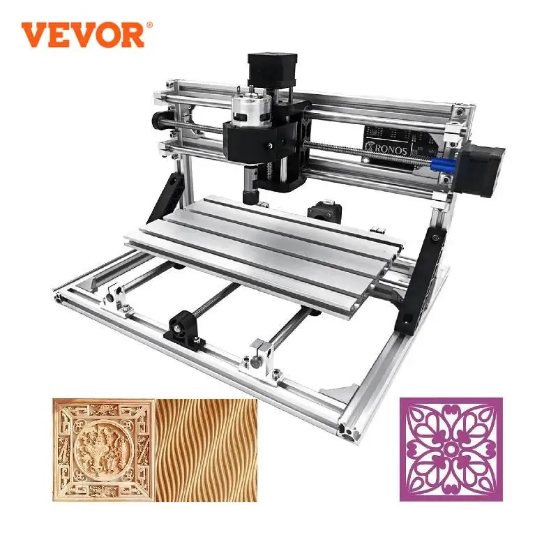 VEVOR 3 Axis CNC 3018 Laser Engraver Kit ER11 USB Port GRBL Control Wood Milling Machine DIY Acrylic PVC PCB Engraving Router