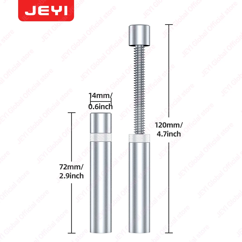JEYI Adjustable Graphics Card Heavy Duty GPU silver Anti-Sag Bracket Support for Desktop PC Universal Case Mount Position