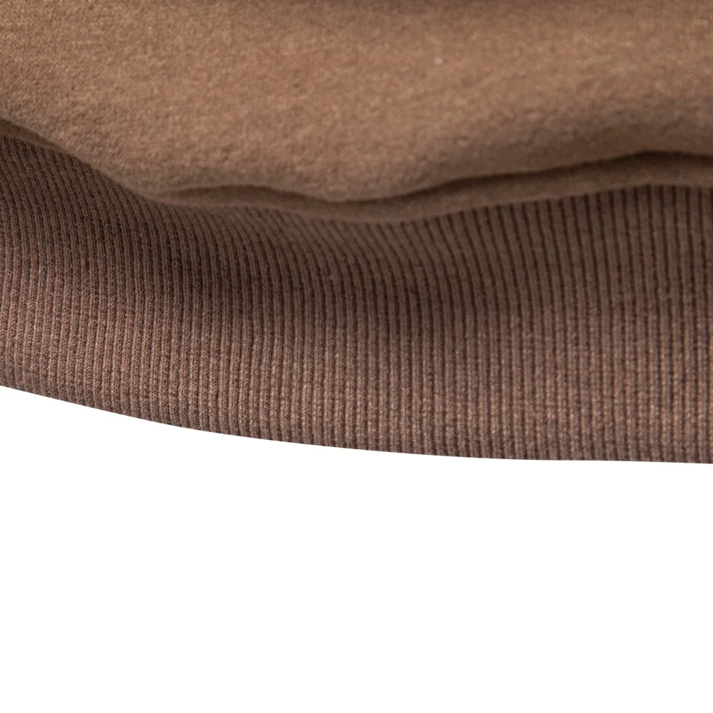 AIOPESON Herren Pullover mit halbem Reißverschluss, Stehkragen, einfarbig, warm, gemütlich, langärmelig, Sweatshirt, Herbst-Winter, lässig, leicht, Oberteil – Detail 16