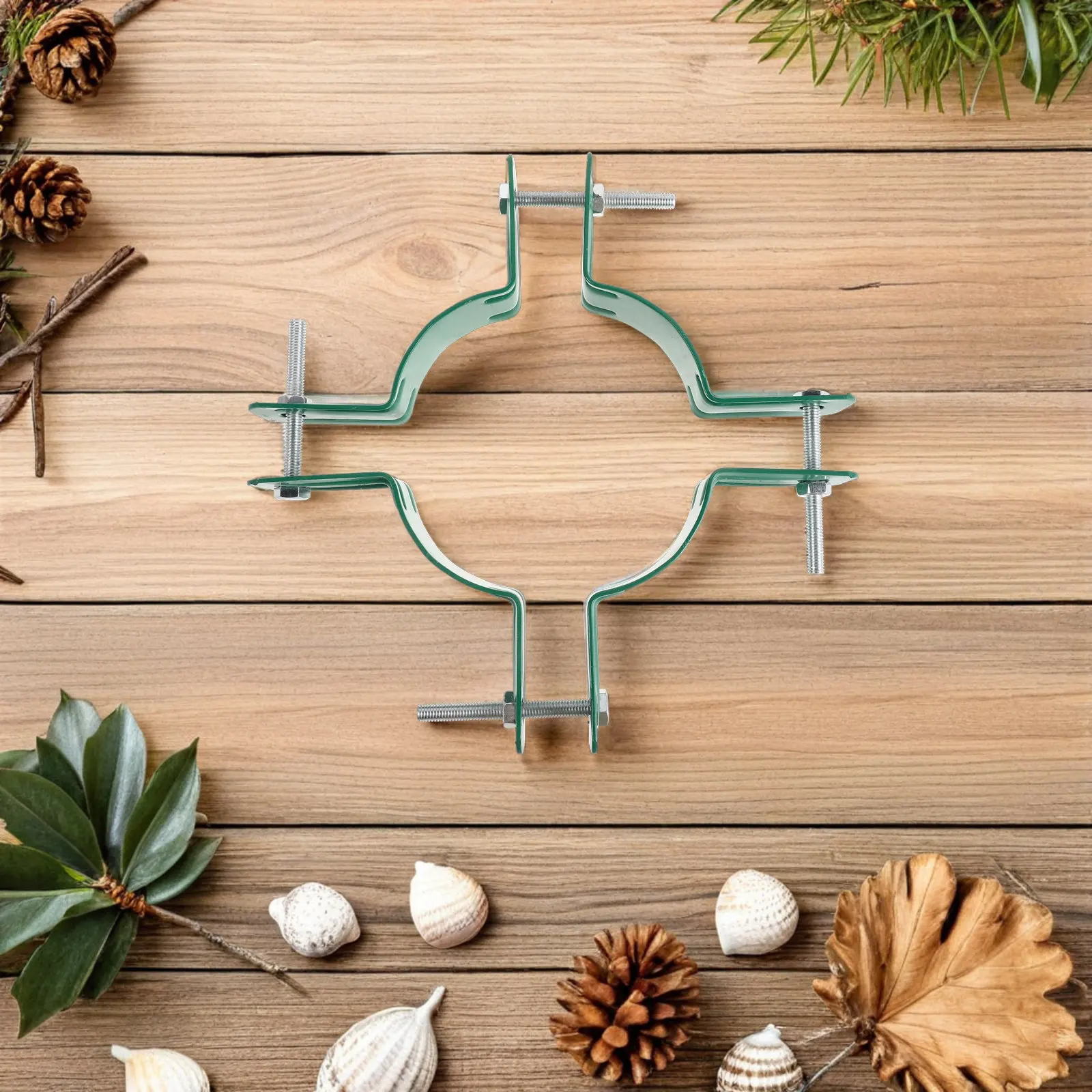 4Pcs Reusable Metal Tree Support Hoop Wind Resistant Stabilizer Ring for Saplings Outdoor Landscaping Yard Fruit Tree Bonsai