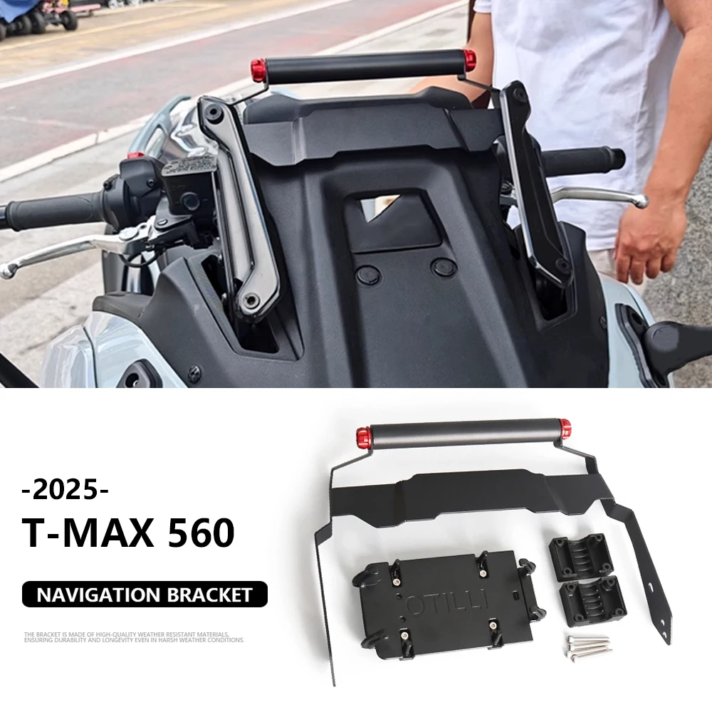 

T-MAX560 2025 Accessories Stand Holder Phone Mobile Phone GPS Plate Bracket Motorcycle Fit For YAMAHA T-MAX 560 TMAX 560 TMAX560
