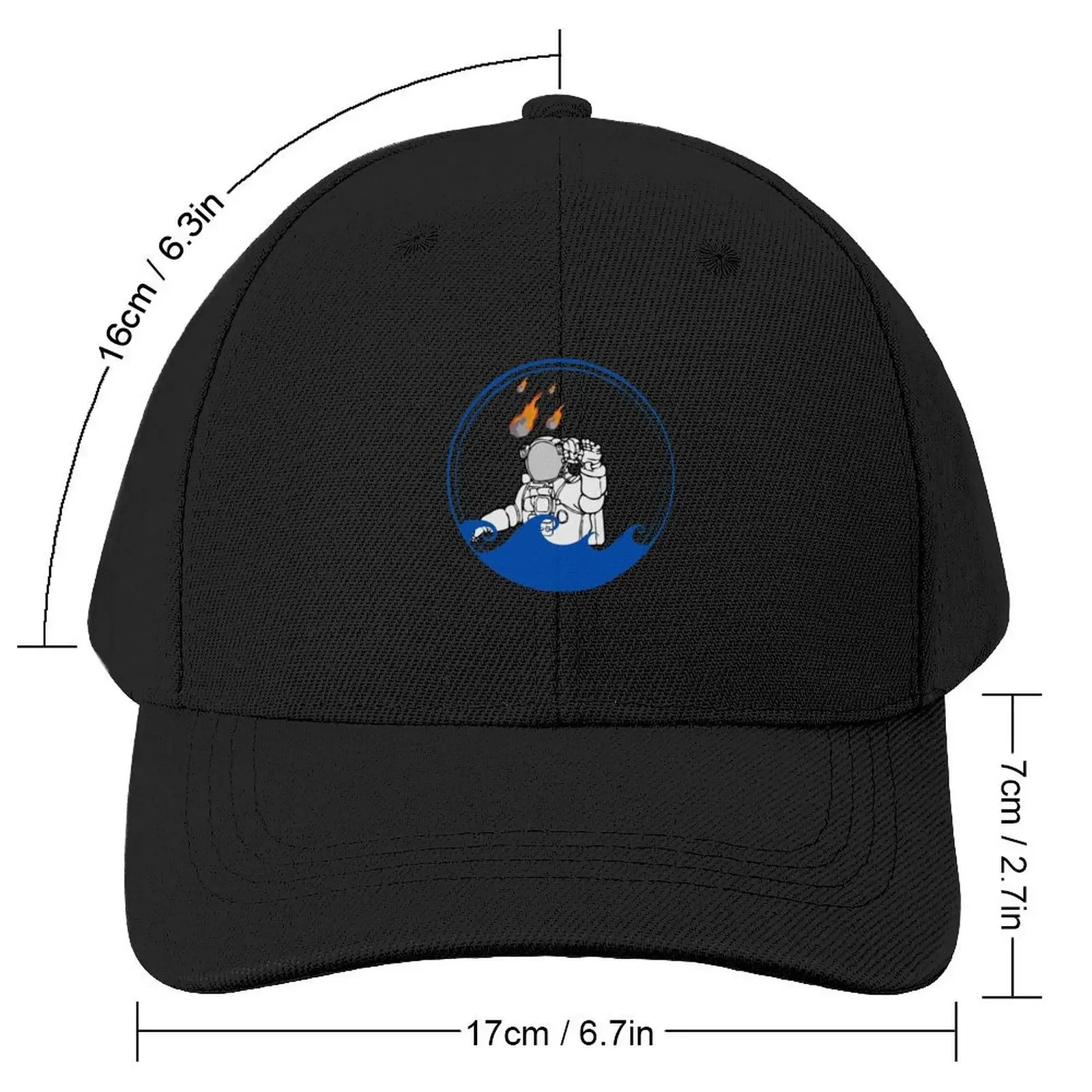 Astronaut in a Ocean Baseball Cap Vintage Thermal Visor Women's Beach Men's