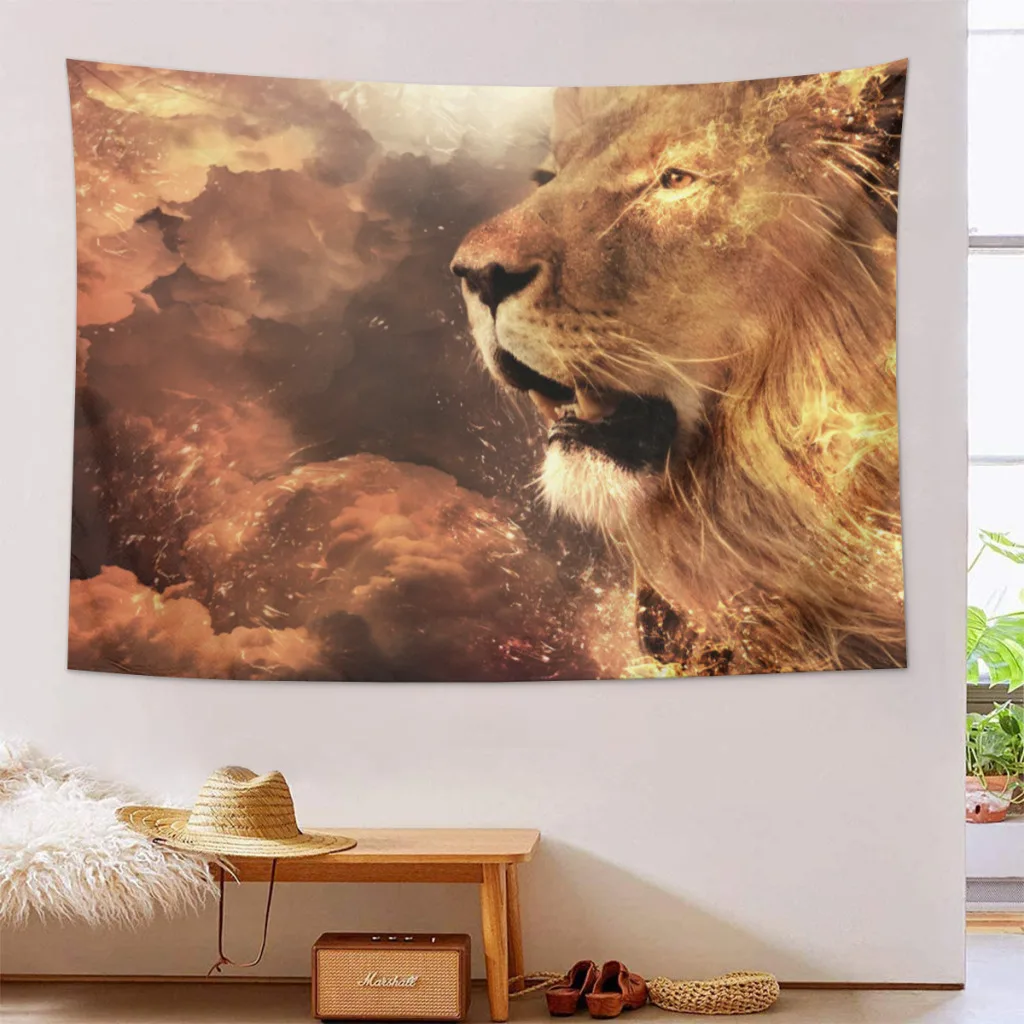 

Home Decoration Tapestry Animal Lion Tapestry Wall Art Tapestries Room Decors