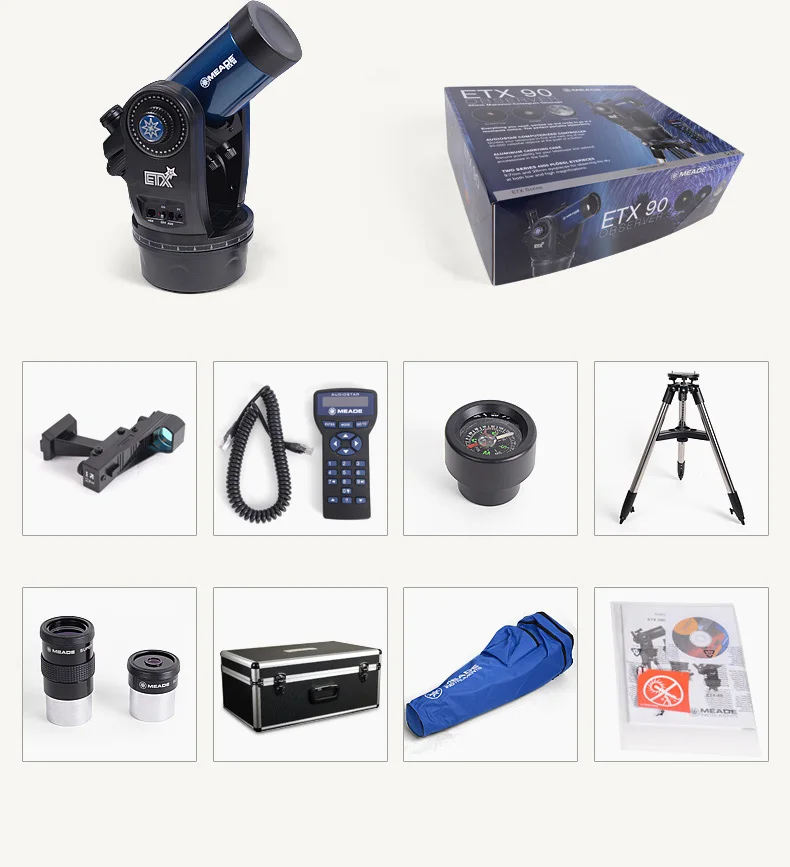 90mm Computerized Auto Tracking Astronomical GOTO Digital Telescope with Control Panel Professional Astronomical Telescope