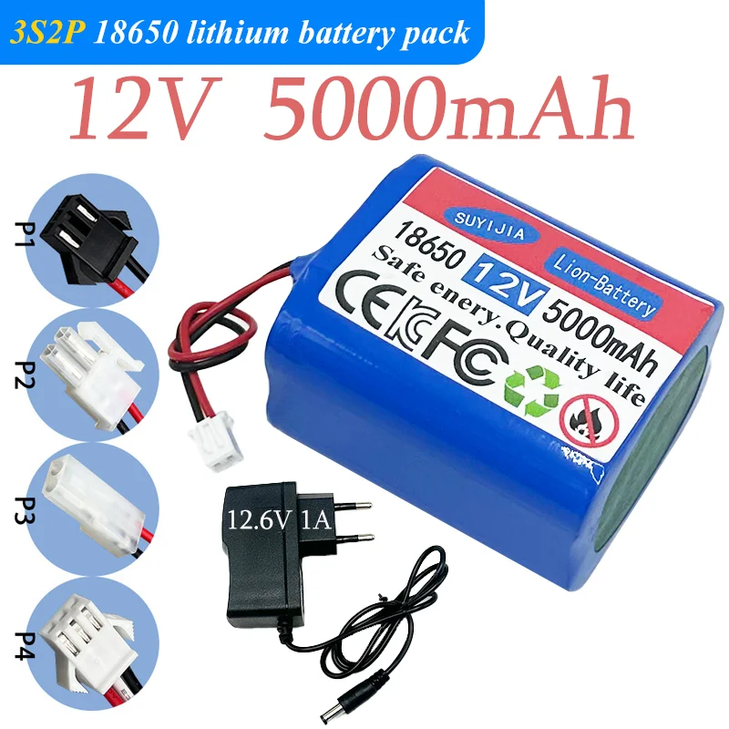 

Original 12V battery 12.6V 5000mAh 3S2P Lithium-ion single-cell 18650 combination is suitable for Parrot Disco various drones