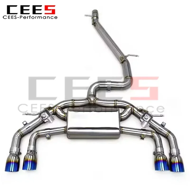 cees Tuning Catback Exhaust for VW GOLF 7/MK7/R/7R 2.0T 2014-2020 Stainless Steel Escape Exhaust Pipe Muffler System Assembly