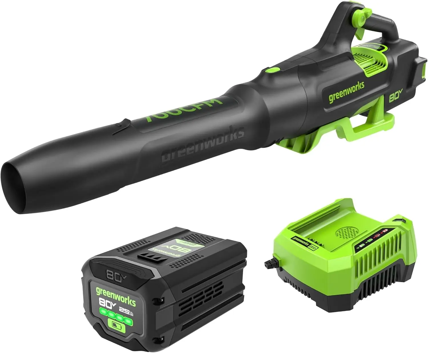 

Cordless Leaf Blower, Battery and Minute Rapid Charger