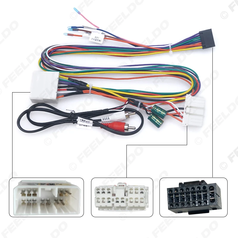 FEELDO Car 16pin Audio Wiring Harness For Subaru Legacy 04-09 Aftermarket Stereo Installation Wire Adapter