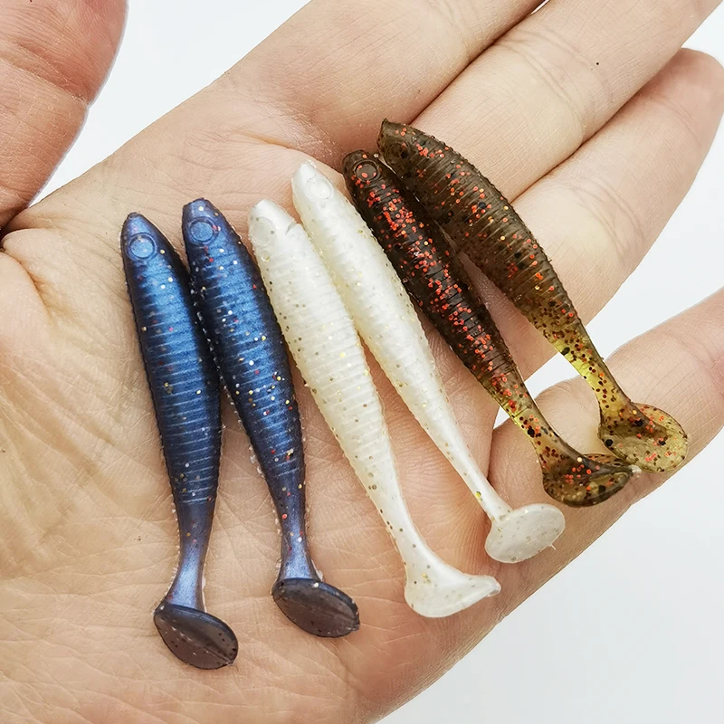 16 Pcs Fishing Lures Soft Bait 5cm/1.97in/1.1g Fishing Gear