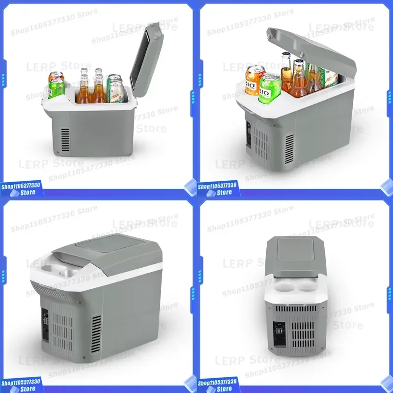 Factory Portable Car 12 volt Home 100V 220V 8L USB Output Mini Car Fridge Electric Cooler Box Refrigerators for Sale