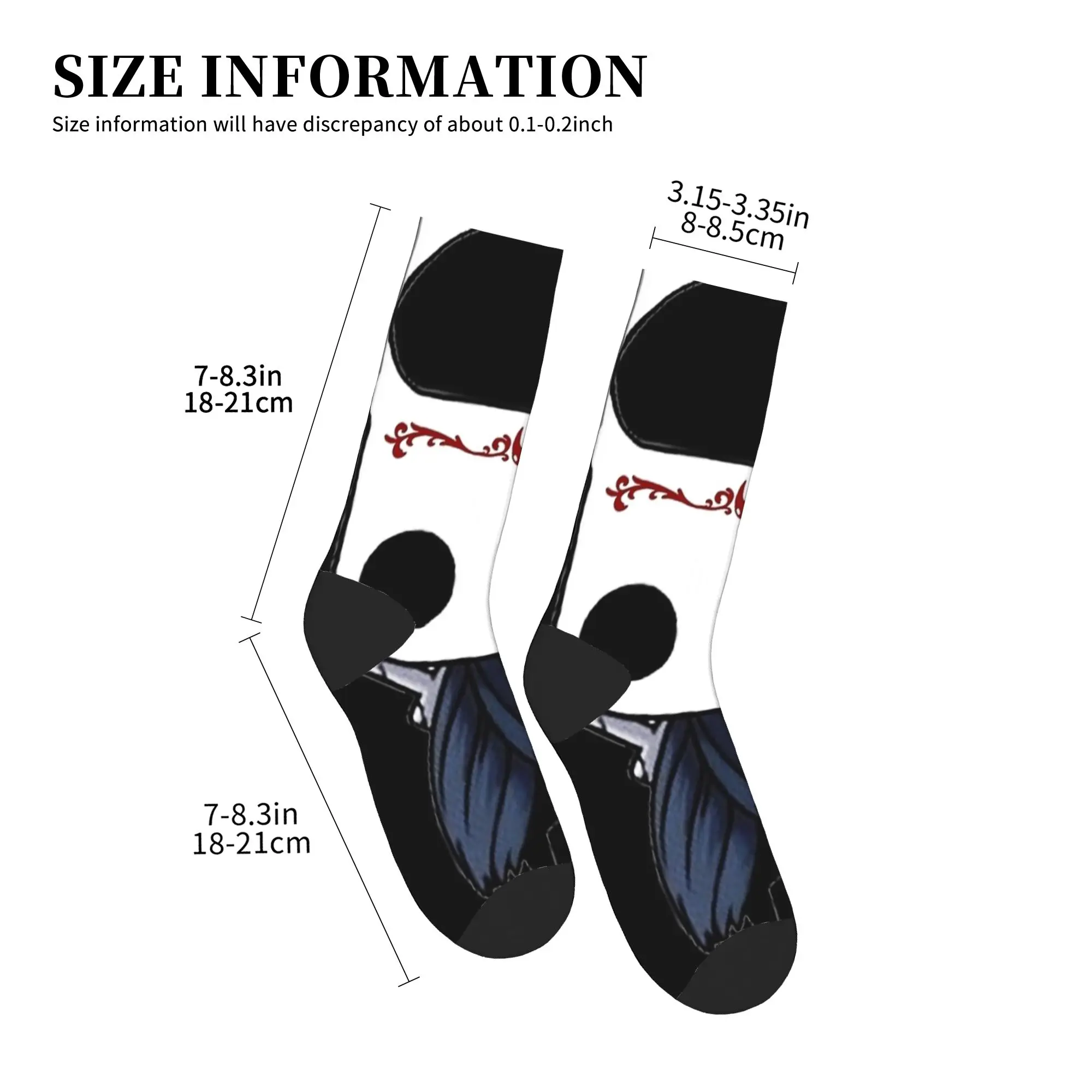 ホロウナイト ザ・ナイト シルクソングソックス 抗汗ストッキング 大人男性用 中柔らか アウトドアソックス 冬ファッション柄ソックス