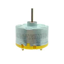 Standard Motor RC500-KW/16260 DC 6V 9V 12V Mini 32mm Diameter Round Spindle Motor Long Shaft for Sweeper Robot Fragrance Machine