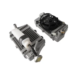 Motorcycle Water Tank Cooler Engine Radiator Assembly Suitable for Xmotos Apollo SHINERAY Zongshen Loncin Lifan 150cc 200cc 250c