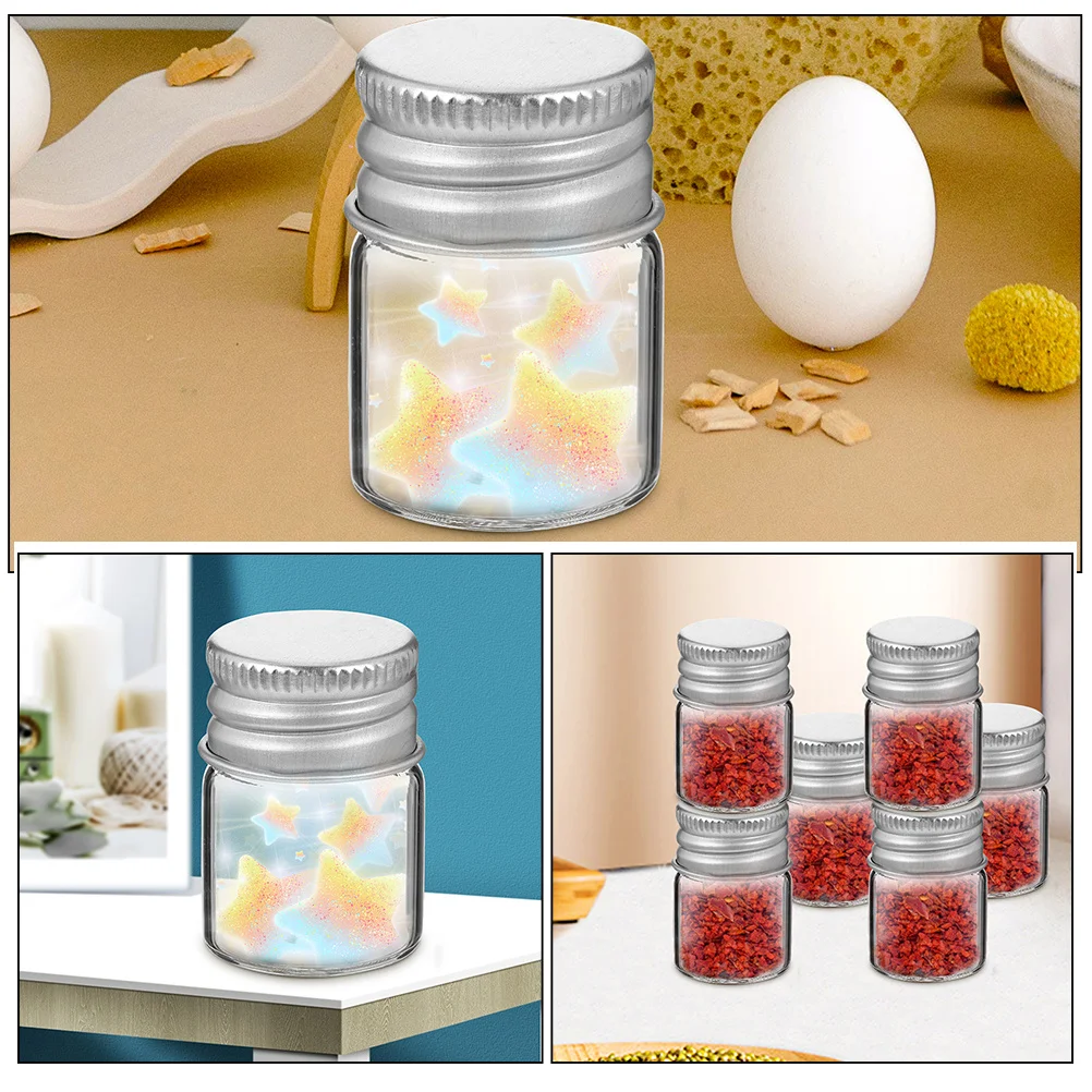 

24Pcs Glass Bottles Mini Vials for Essential Oils Perfume Toner Sample Packaging 5ml Glass Vials Vial with Caps