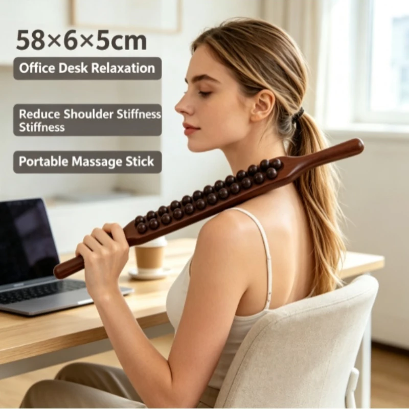 Lymphatic Drainage Massage Stick Myofascial Release Tool for Full Body Pain Relief & Sculpting