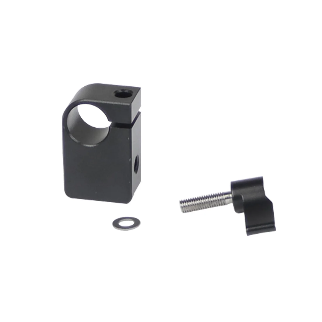Einzel Rod Clamp 15mm Schiene Stecker Adapter Halterung mit 1/4 "-20 Gewinde Kalten Schuh Halterung für DSLR käfig Rig Mikrofon Licht Halter – Detail 13
