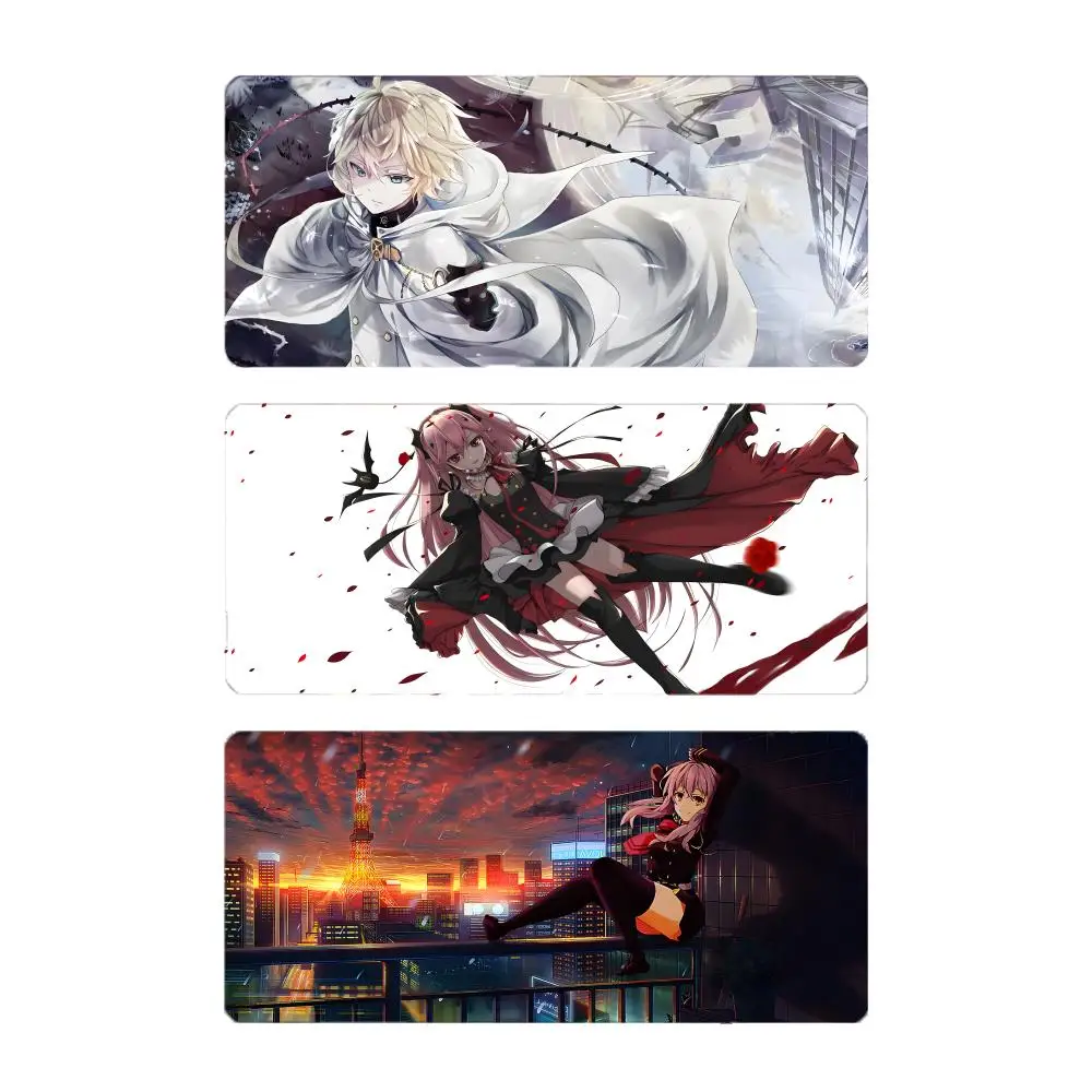 anime dark S-Seraph of the End Mouse Pad Mousepad Large Gaming LockEdge Thickened PC Table Desk Mat