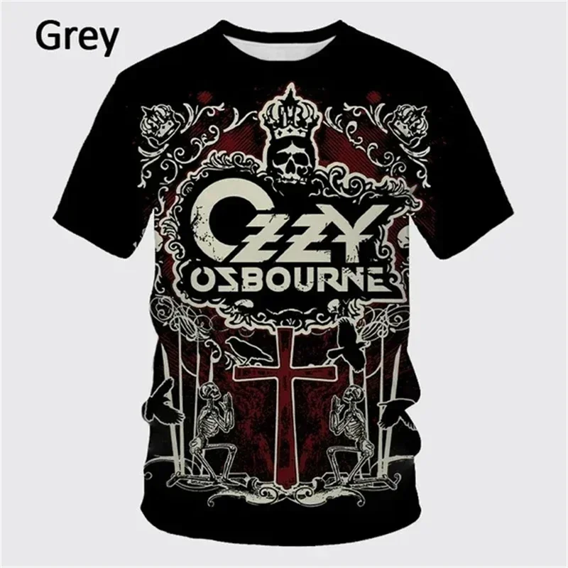 Punk Band Rock Band Ozzy Osbourne 3D Printed T Shirt Creative Rapper Fashion Short-sleeved Clothing Casual Retro Top 3D T-Shirt