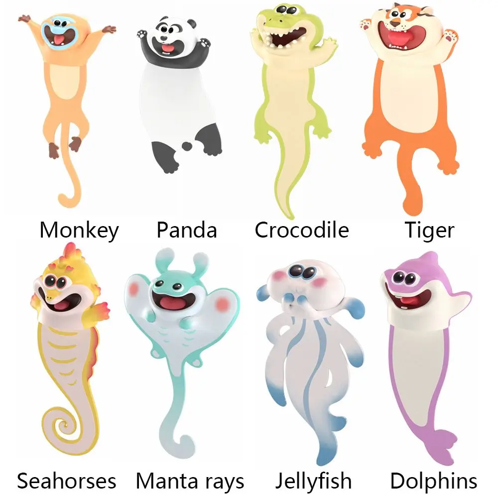 Newest 3D Bookmarks Animal Bookmark For Books Reading Lovers Sign Book Mark Learning Gift