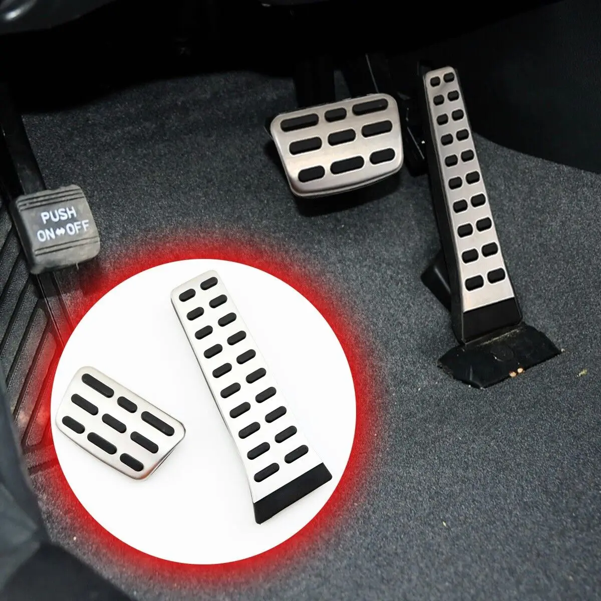 Car Stainless Steel Gas Brake Pedals For Hyundai Santafe Sonata Tucson Kia Sportage NQ5 Sorento K5 AT Pedal Cover Accessories