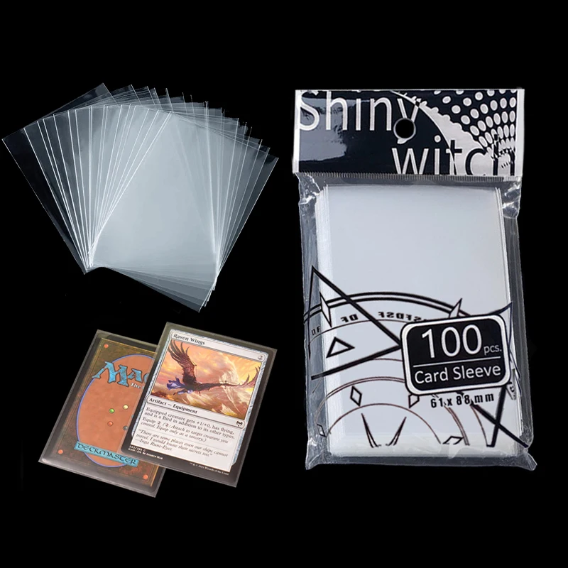 

200 шт., 61*88 мм/65*90 мм, защита для карт, волшебные убийцы трех королевств, футбольная звезда, прозрачные настольные игры