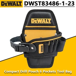 DEWALT Compact Drill Pouch Designed to Sit on Belt 6 Pockets Tool Bag Tool Accessories Waist Bag DWST83486-1-23