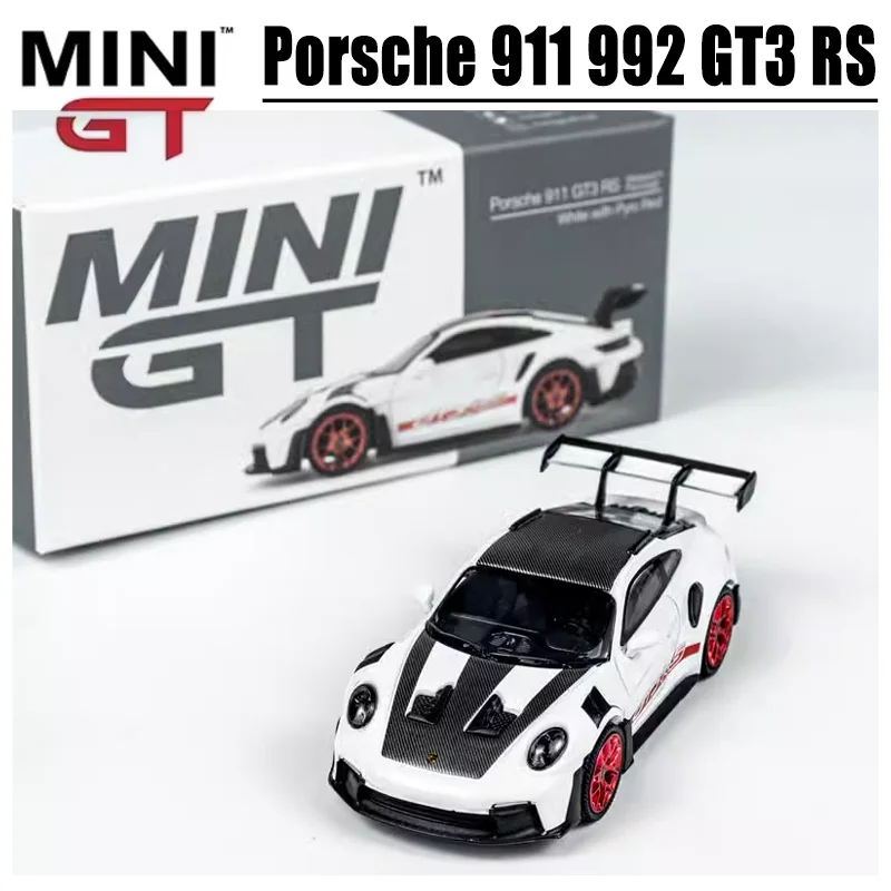 

MINIGT Scale 1/64 Porsche 911 992 GT3 RS Alloy Toy Diecast Metal Model Gift