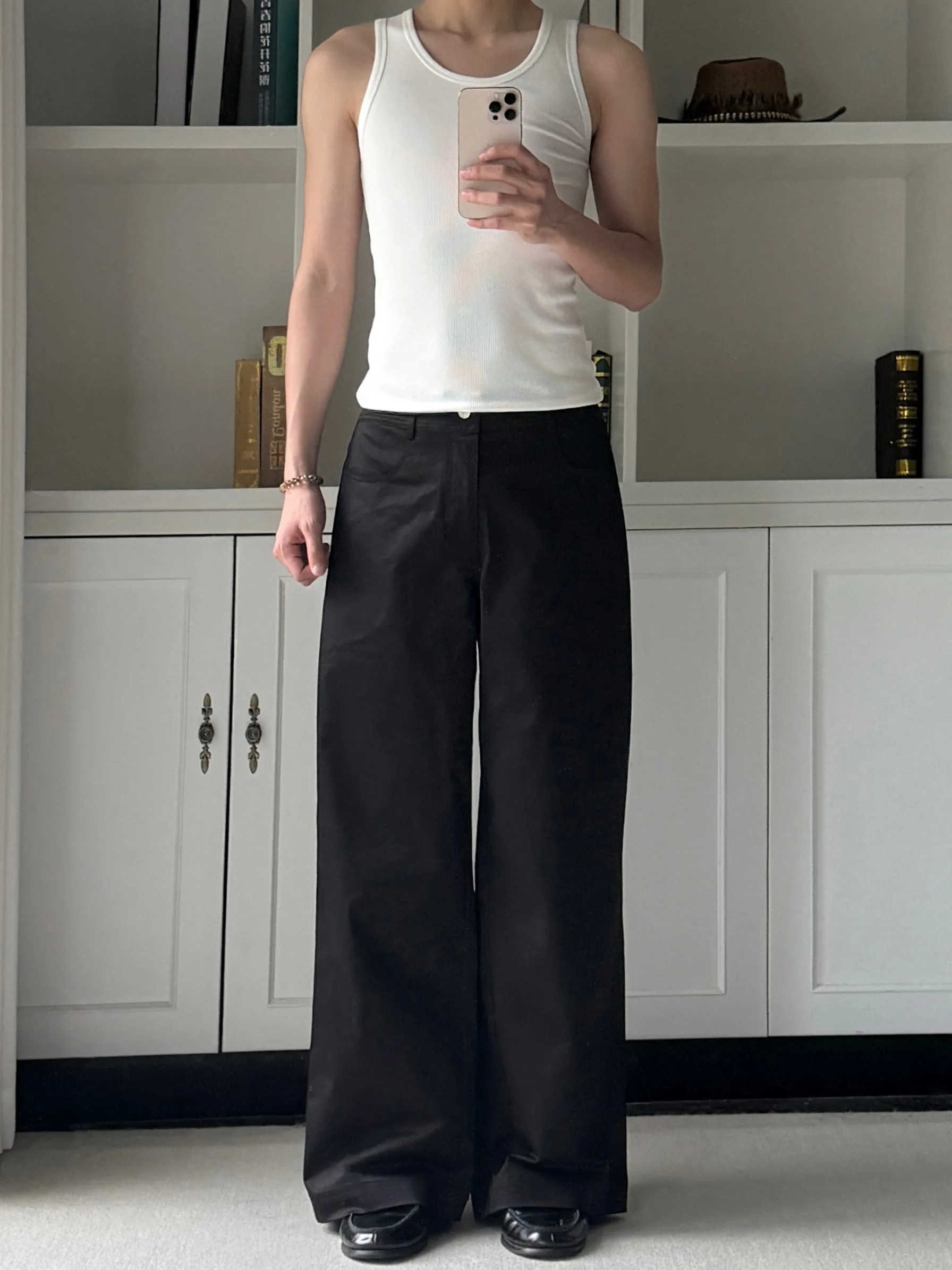 

Мужские повседневные брюки прямого кроя с широкими штанинами, базовые универсальные длинные брюки для осени и зимы, хлопковые, удобные, дышащие, для поездок на работу