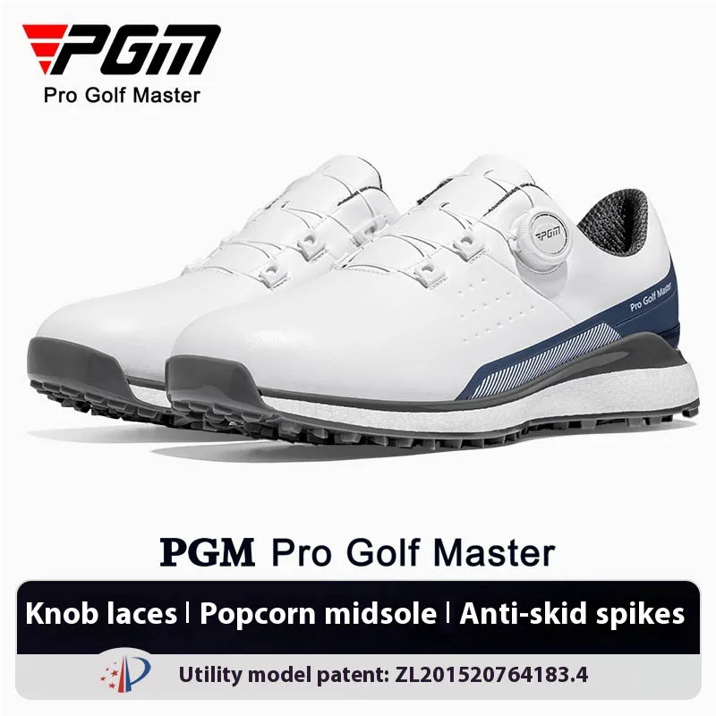 PGM Golf Shoes Summer Sports Men's Shoes Super Soft Popcorn Midsole Quick Lacing Golf Men's Shoes XZ377