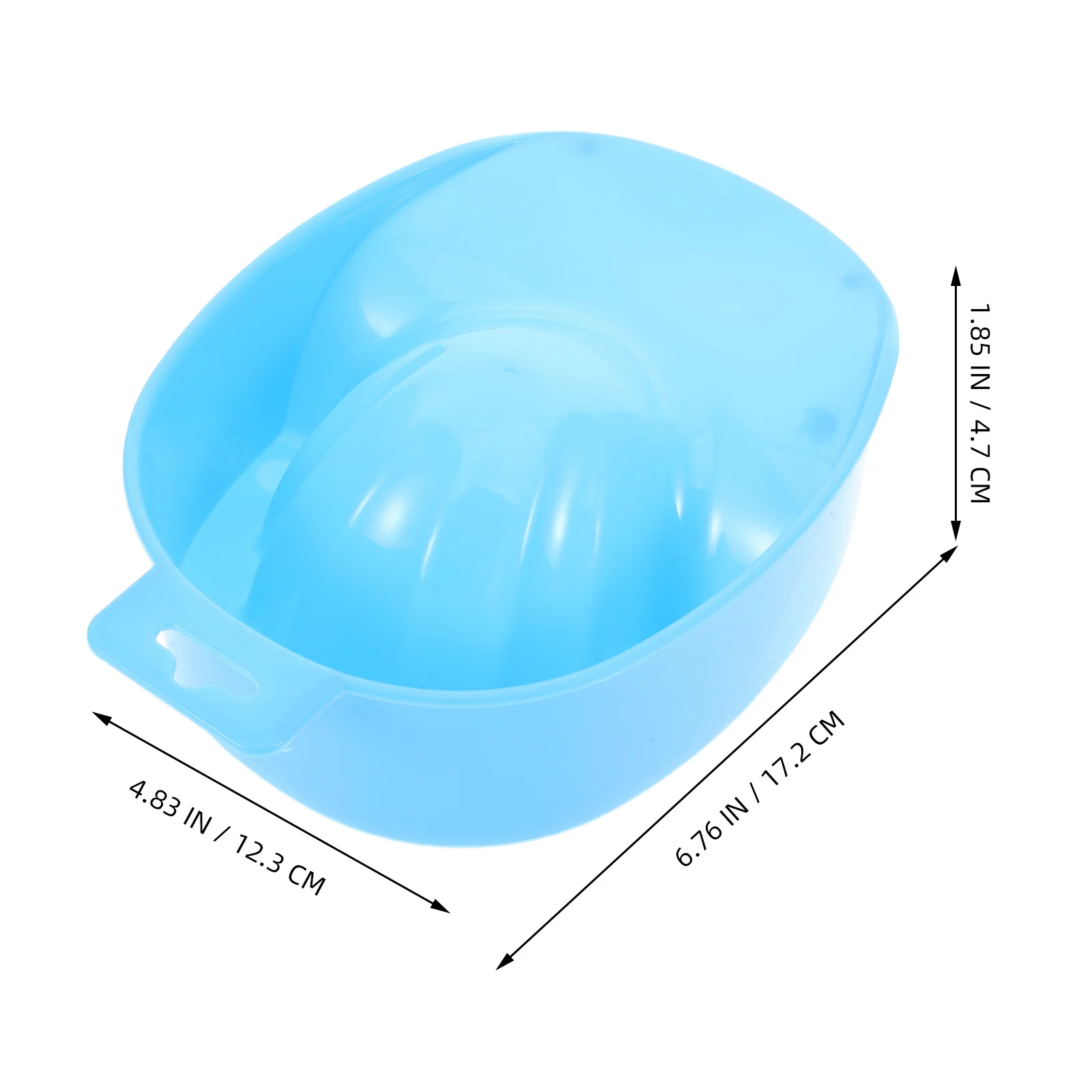 4 قطع من وعاء نقع الأظافر الاحترافي خفيف الوزن من البلاستيك لإزالة مسحوق الغمس وعاء نقع الأظافر في صالونات التجميل المنزلية