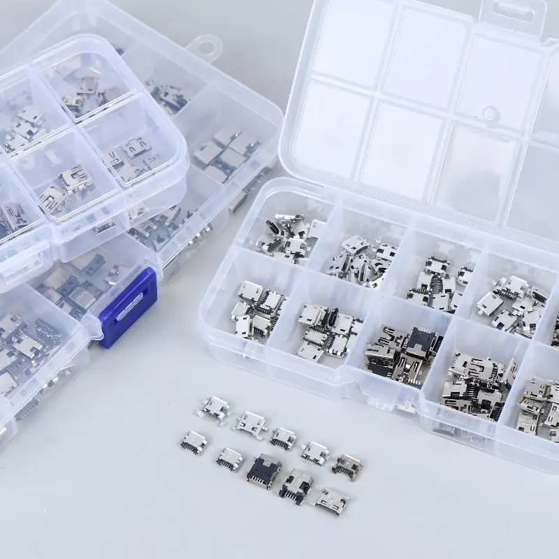 2/6/16Pin SMD SMT PCB USB-C Socket Type-C USB Connector Charging Port Repair Kit 50/100/150Pcs